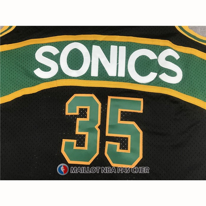 Maillot Seattle Supersonics Kevin Durant NO 35 Mitchell & Ness 2007-08 Noir
